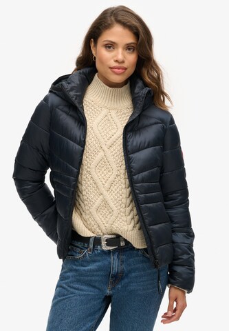 Superdry Zimná bunda 'Fuji' - Modrá: predná strana