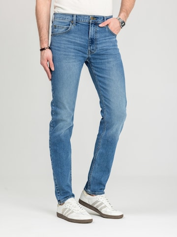 Slimfit Jeans 'Rider Rugged Blues 112378736' di Lee in blu: frontale