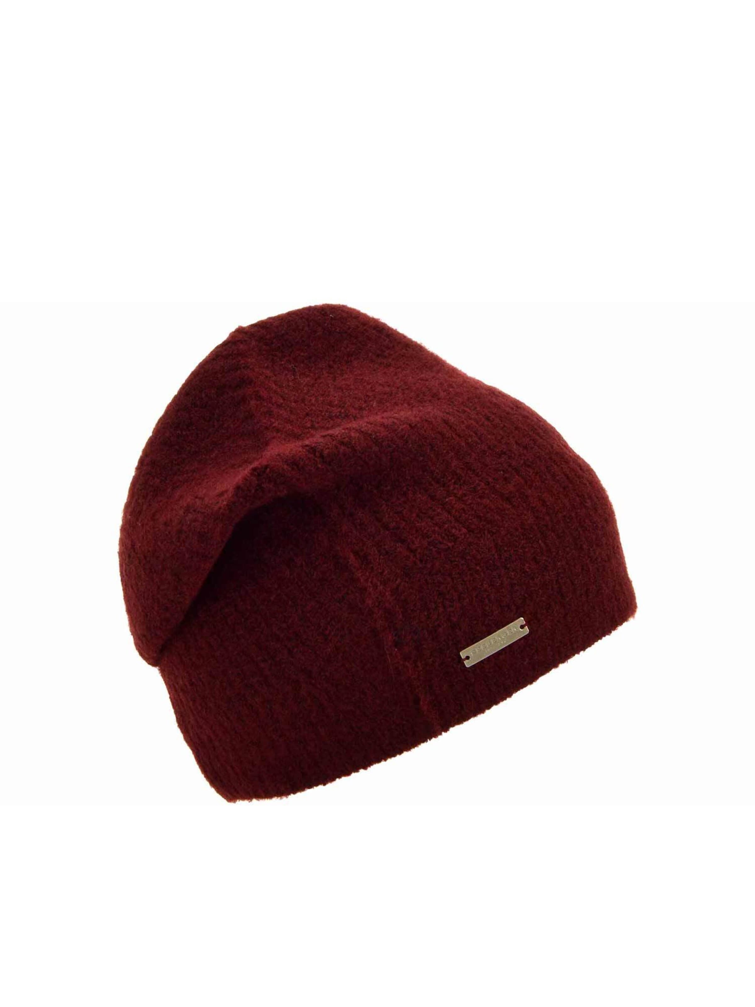 Seeberger Beanie 'Mütze' in Red: front