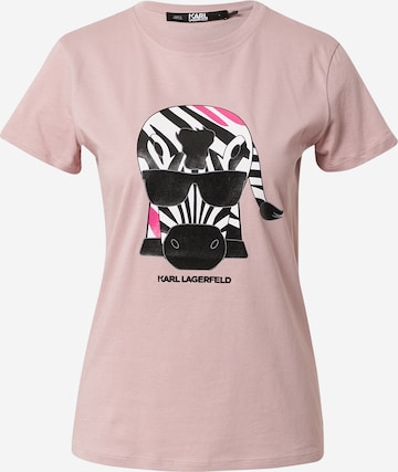 Karl Lagerfeld Shirt in Roze: voorkant