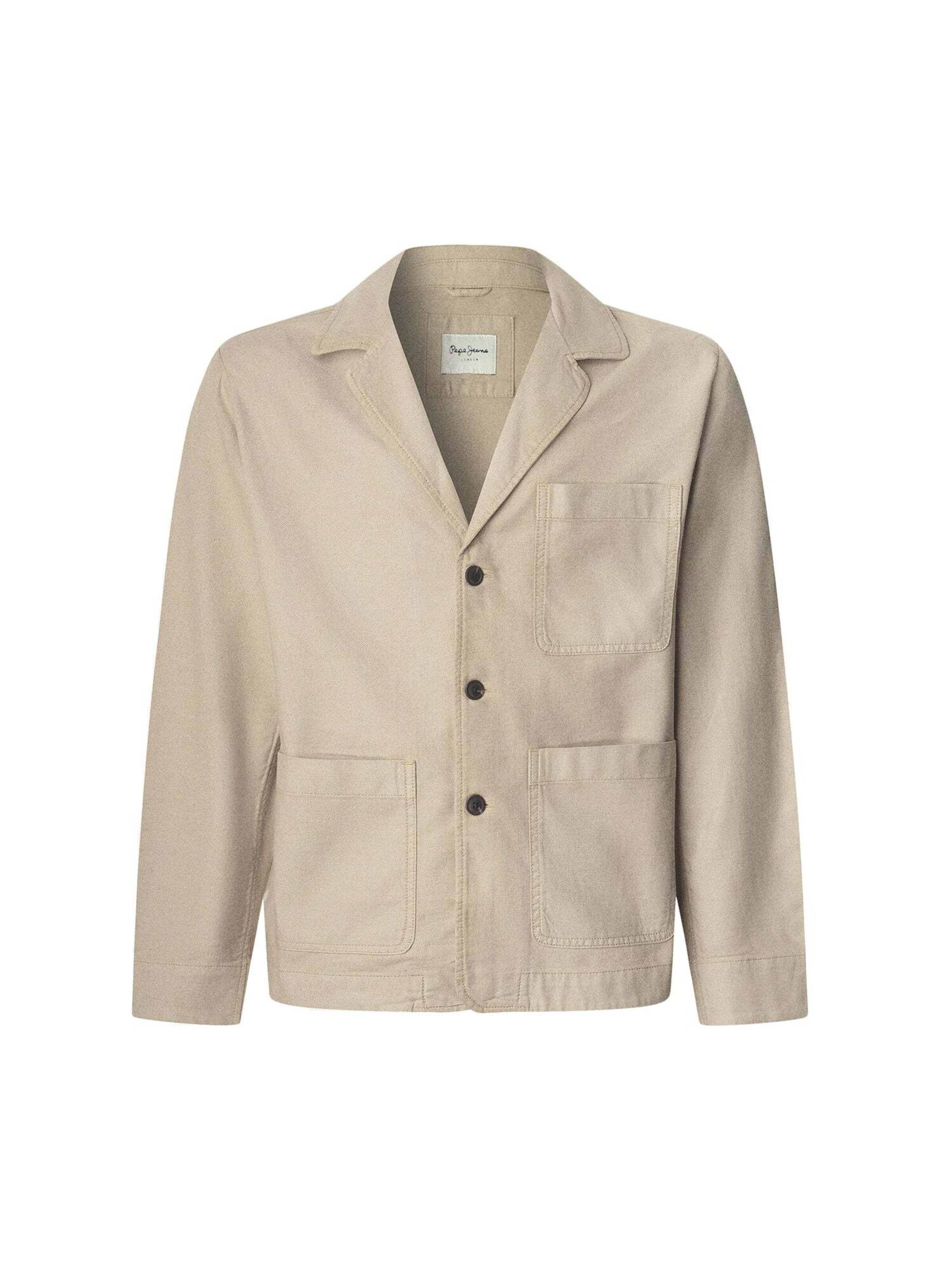 Coupe regular Veste de costume 'Aedus' Pepe Jeans en beige : devant