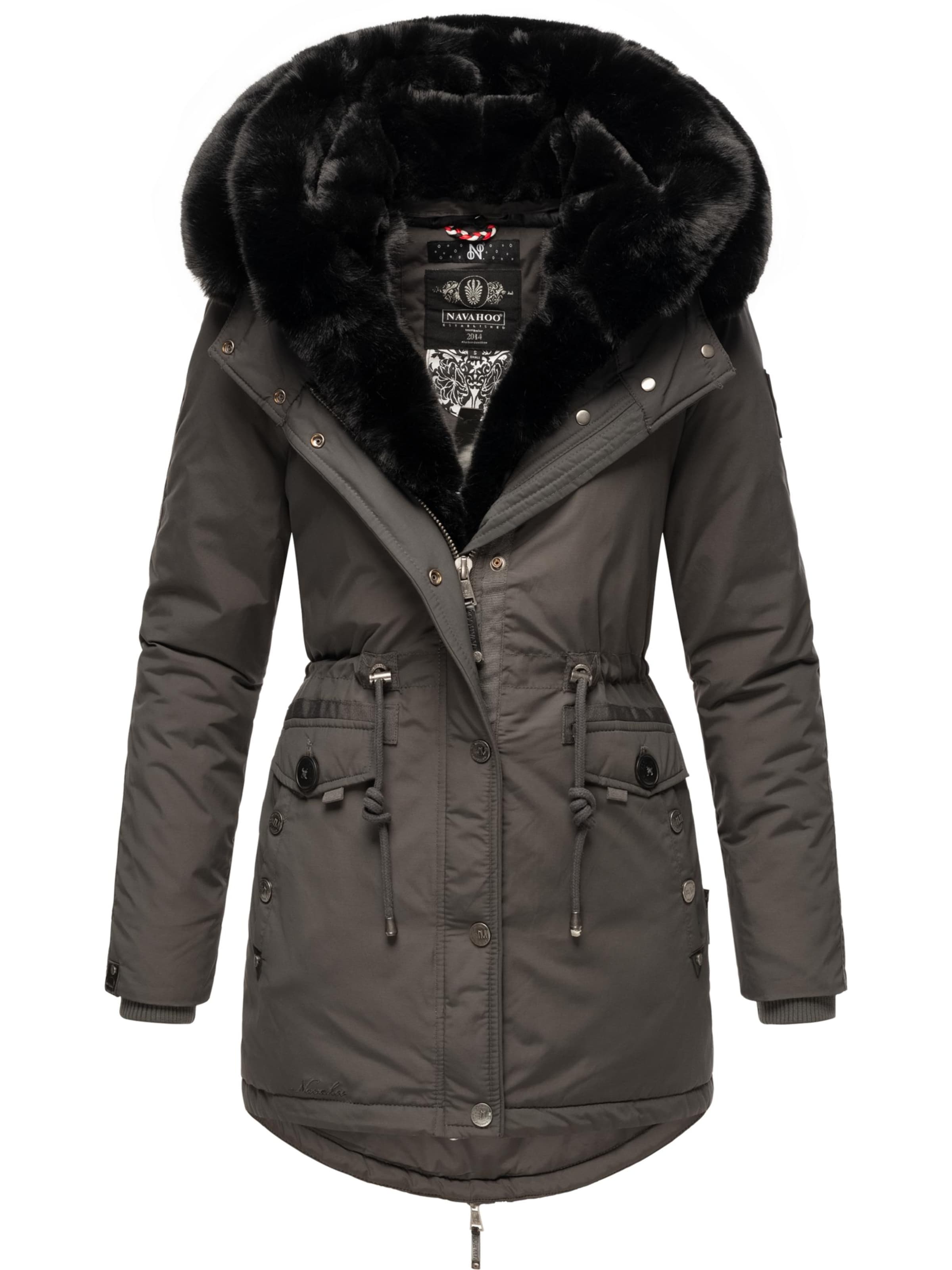 NAVAHOO Zimná parka 'Sweety Deluxe' - Sivá