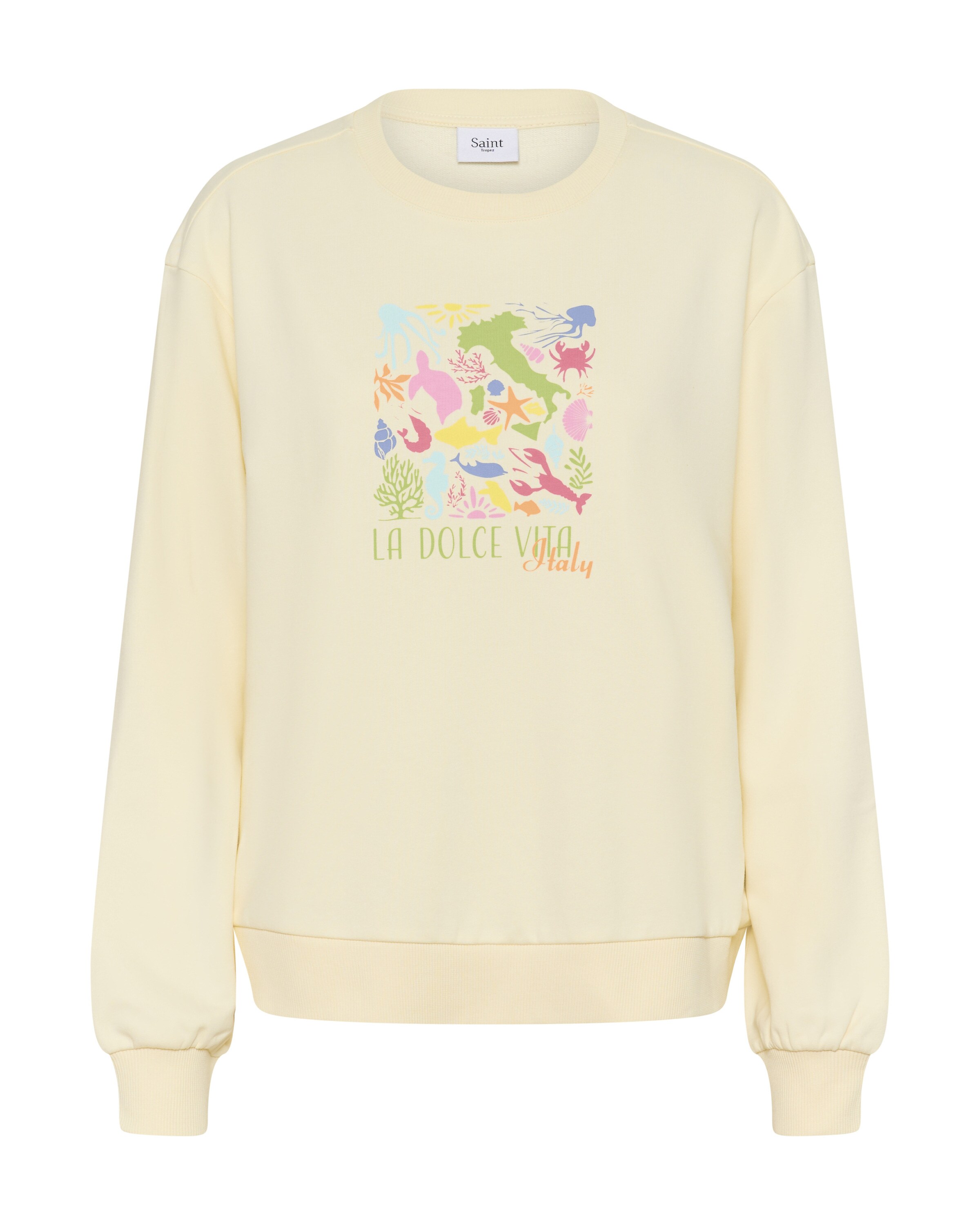 Sweat-shirt 'Loisa' SAINT TROPEZ en beige : devant