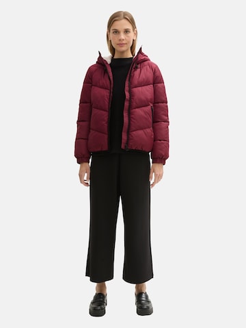 TOM TAILOR DENIM Winter jacket in Red