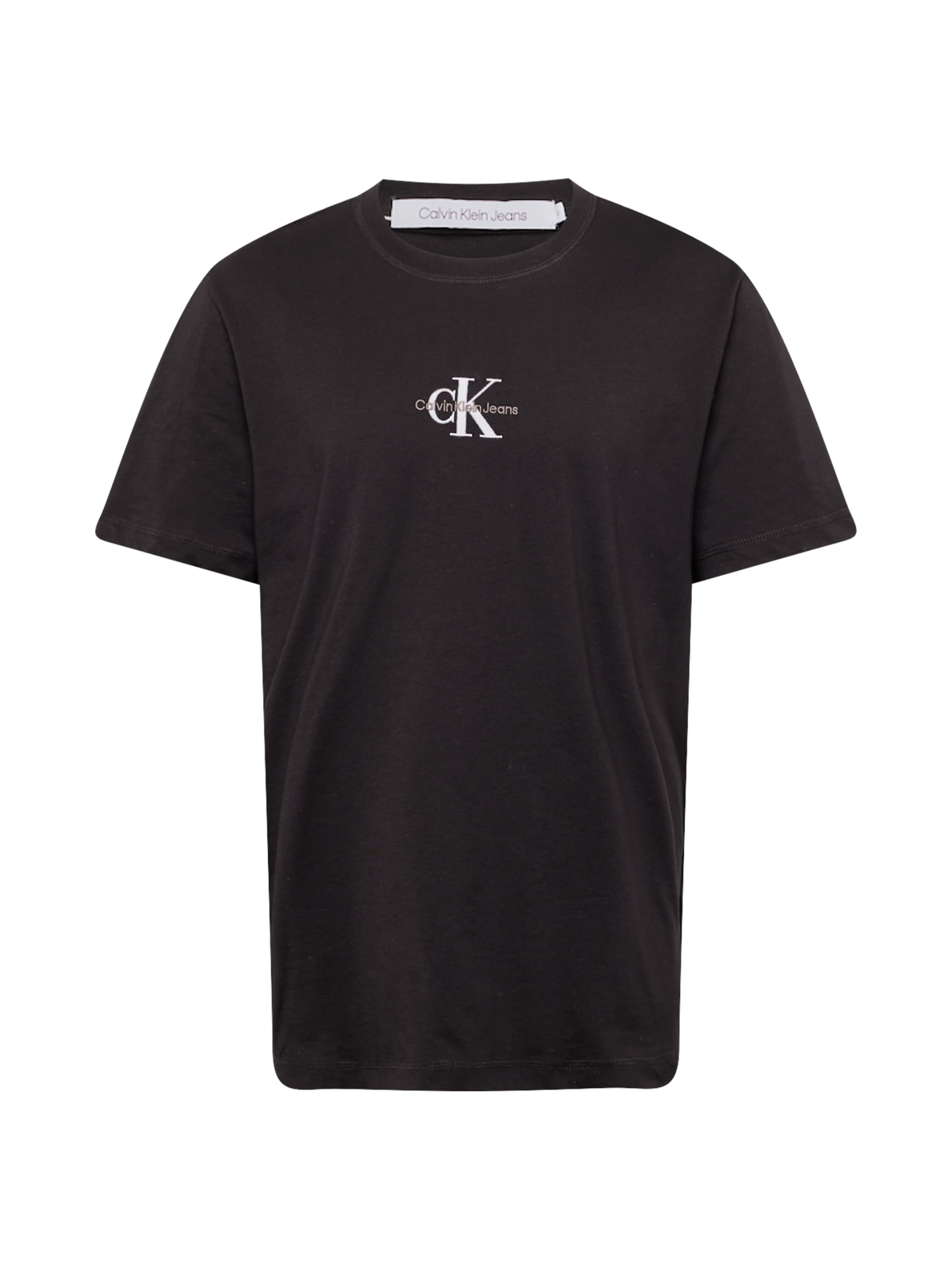 Regular T-Shirt Calvin Klein Jeans en noir : devant