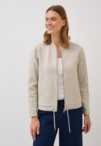 CECIL Sweatjacke in Beige: Vorderseite
