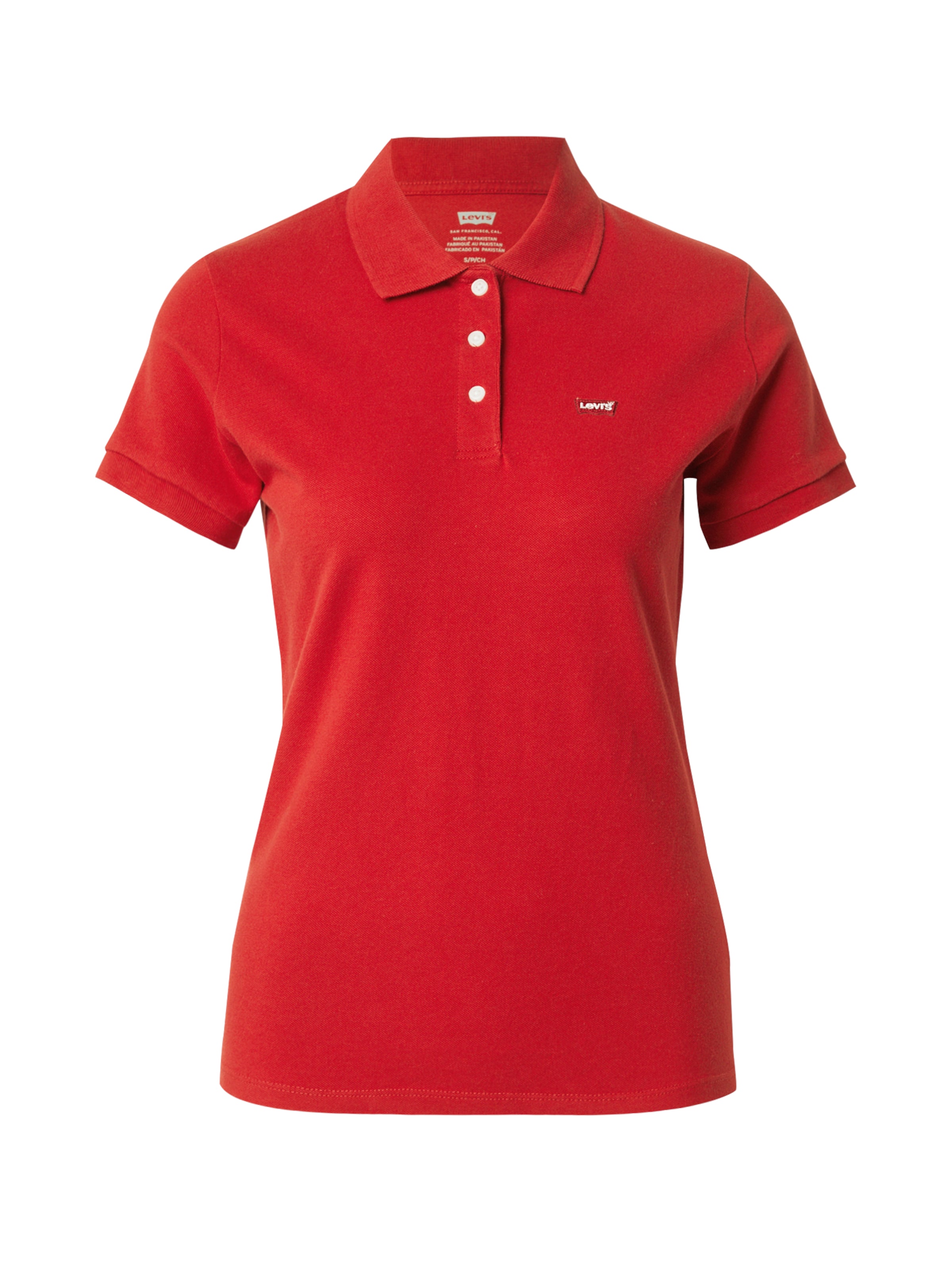 T-shirt 'Slim Polo Shirt' LEVI'S ® en rouge : devant