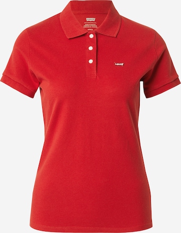 LEVI'S ® Футболка 'Slim Polo Shirt' в Красный: спереди