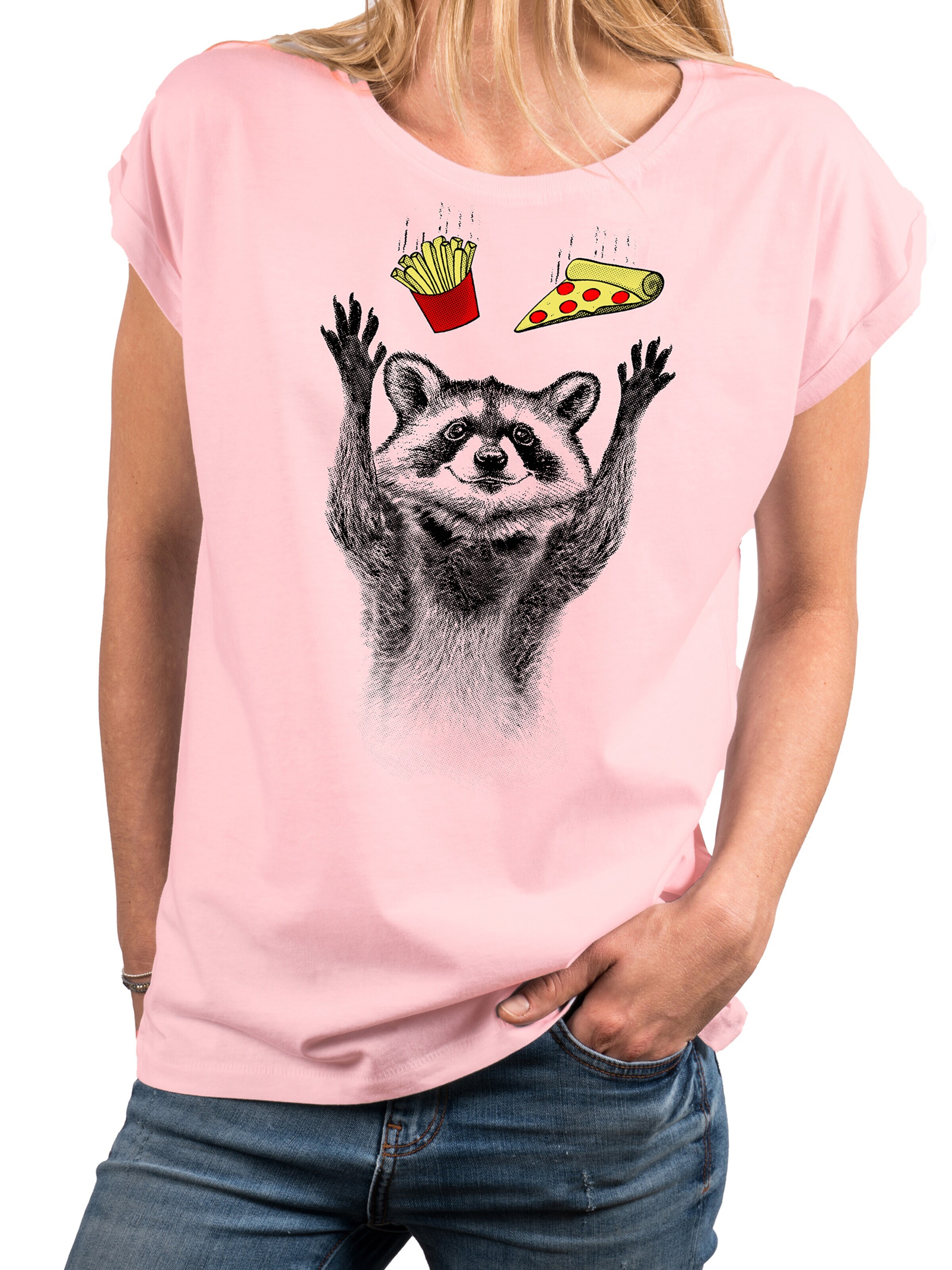 MAKAYA Shirt 'Pizza' in Pink