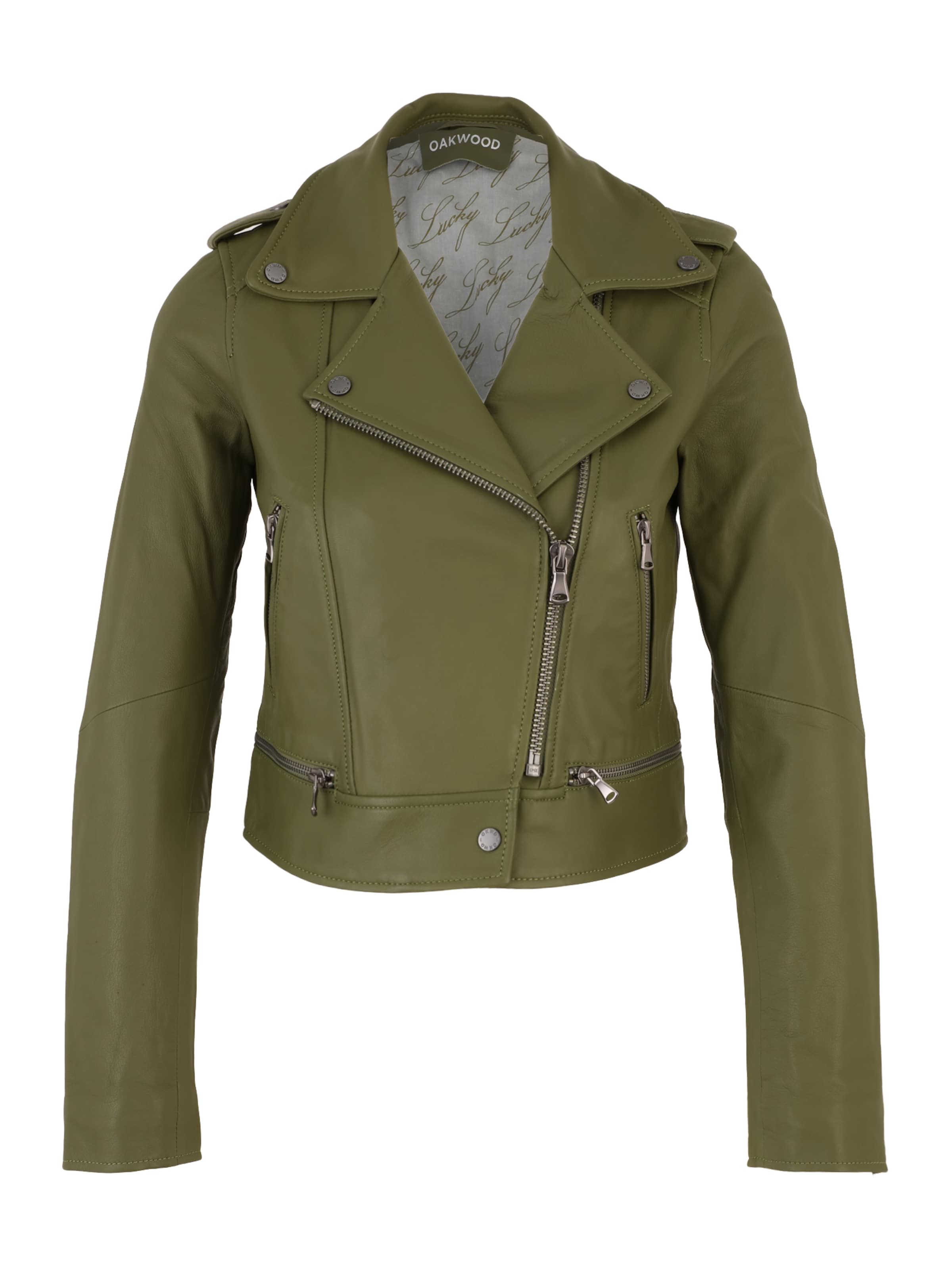 Veste mi-saison OAKWOOD en vert : devant
