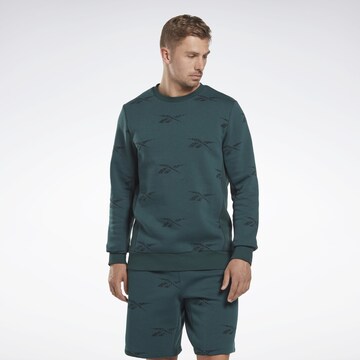 Reebok - Sweatshirt de desporto em verde: frente