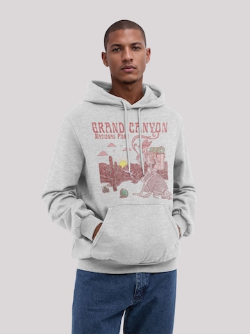 Sweat-shirt 'US National Parks Grand Canyon Sunrise' F4NT4STIC en gris : devant