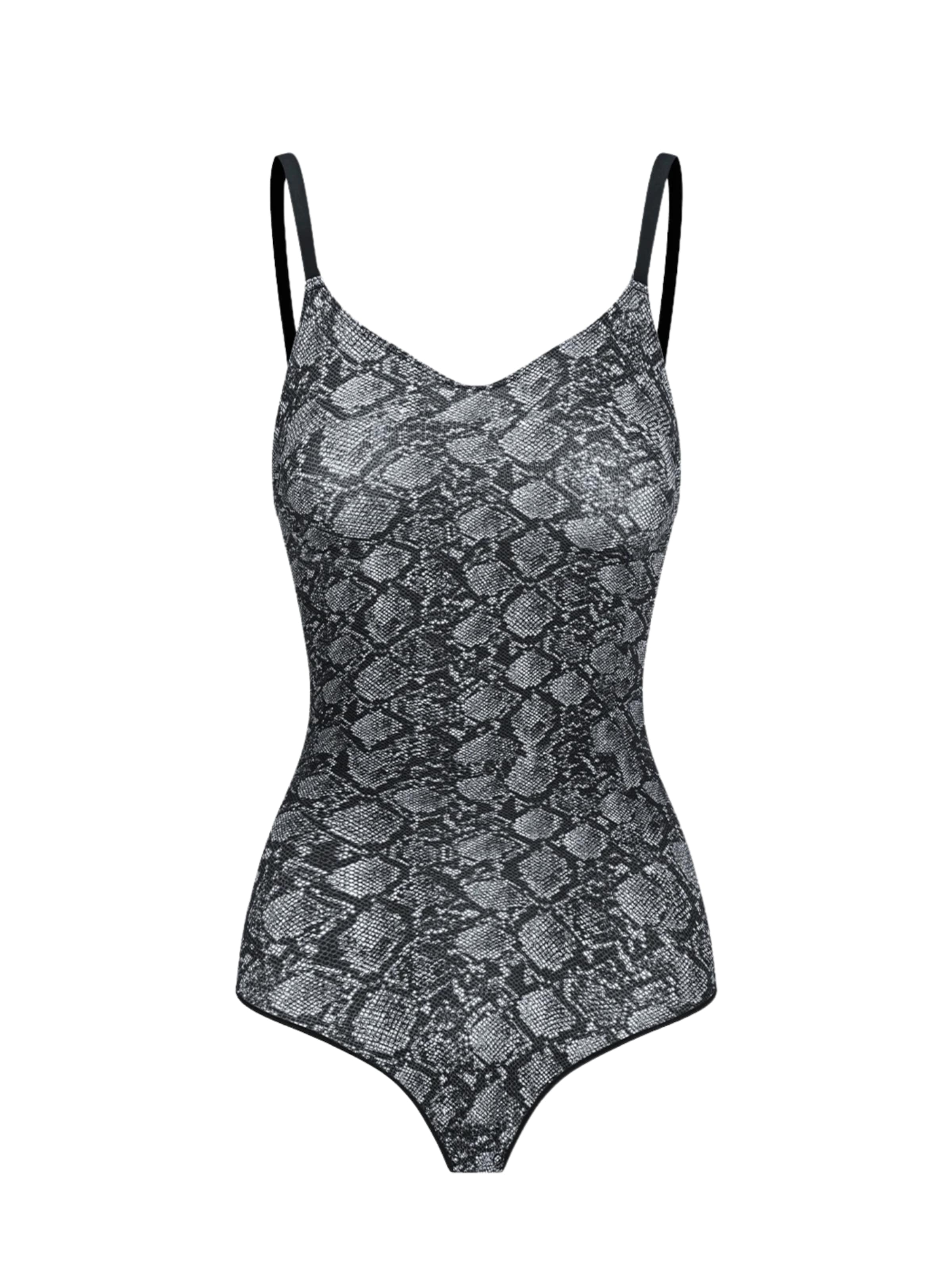 cfab (formerly creamy fabrics) Shapingbody 'Sculpting Shapewear mit String'‌ in anthrazit, Produktansicht