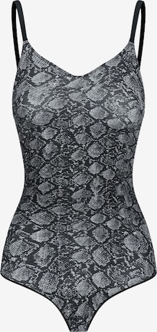 cfab (formerly creamy fabrics) Shapingbody 'Sculpting Shapewear mit String' in Grau: Vorderseite