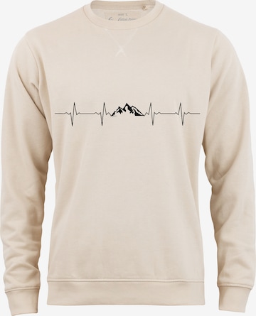 Cotton Prime Sweatshirt 'Berge' in Beige: voorkant