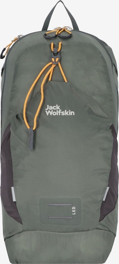 JACK WOLFSKIN Sports Backpack 'Moab Jam 10' in Curry / Light grey / Olive / Neon green / White, Item view