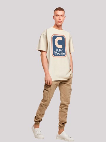 T-Shirt 'Sesame Street C is for Cookie' F4NT4STIC en beige