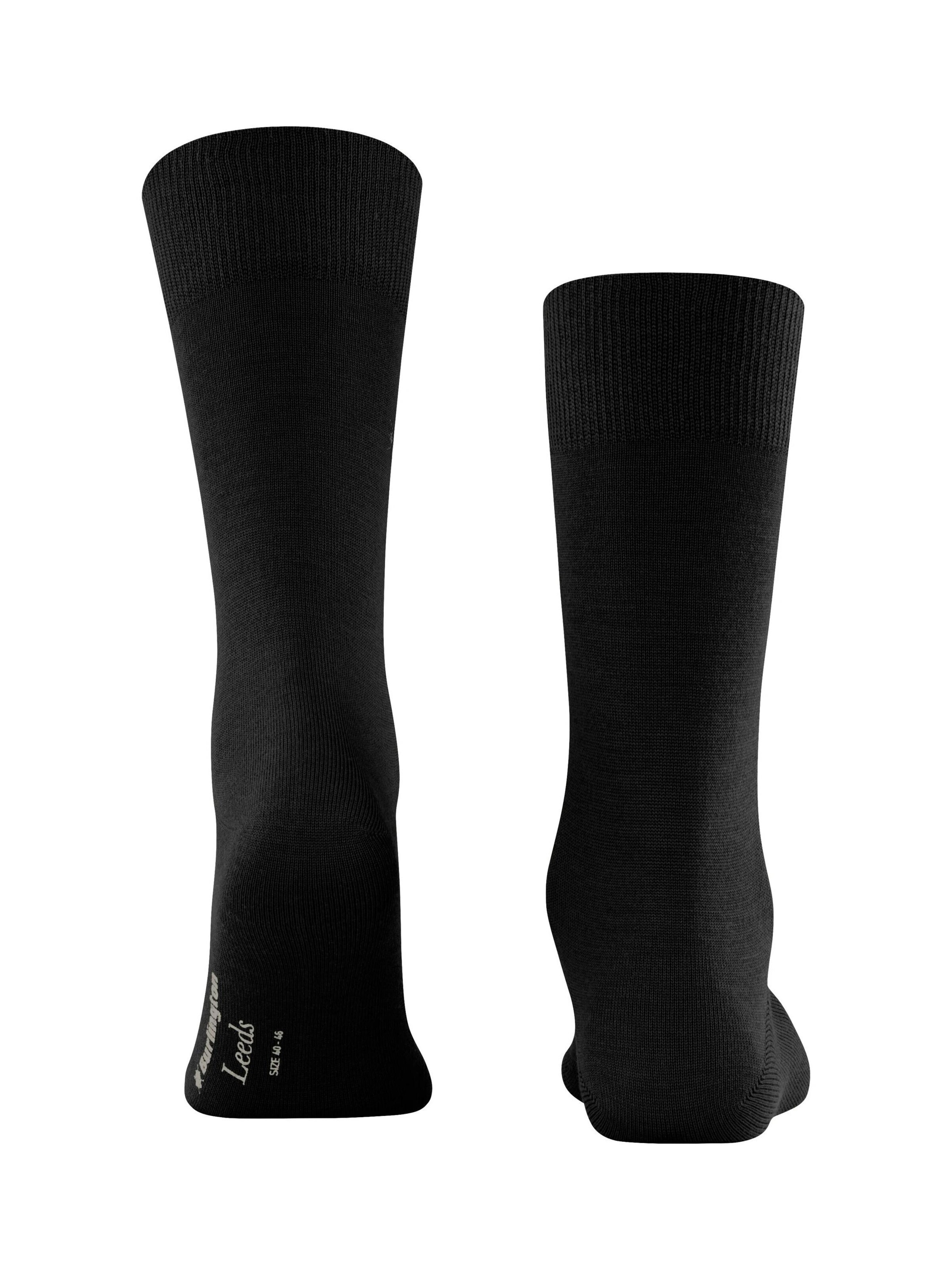 BURLINGTON Socken 'Leeds'‌‌‌‌‌‌ in Schwarz