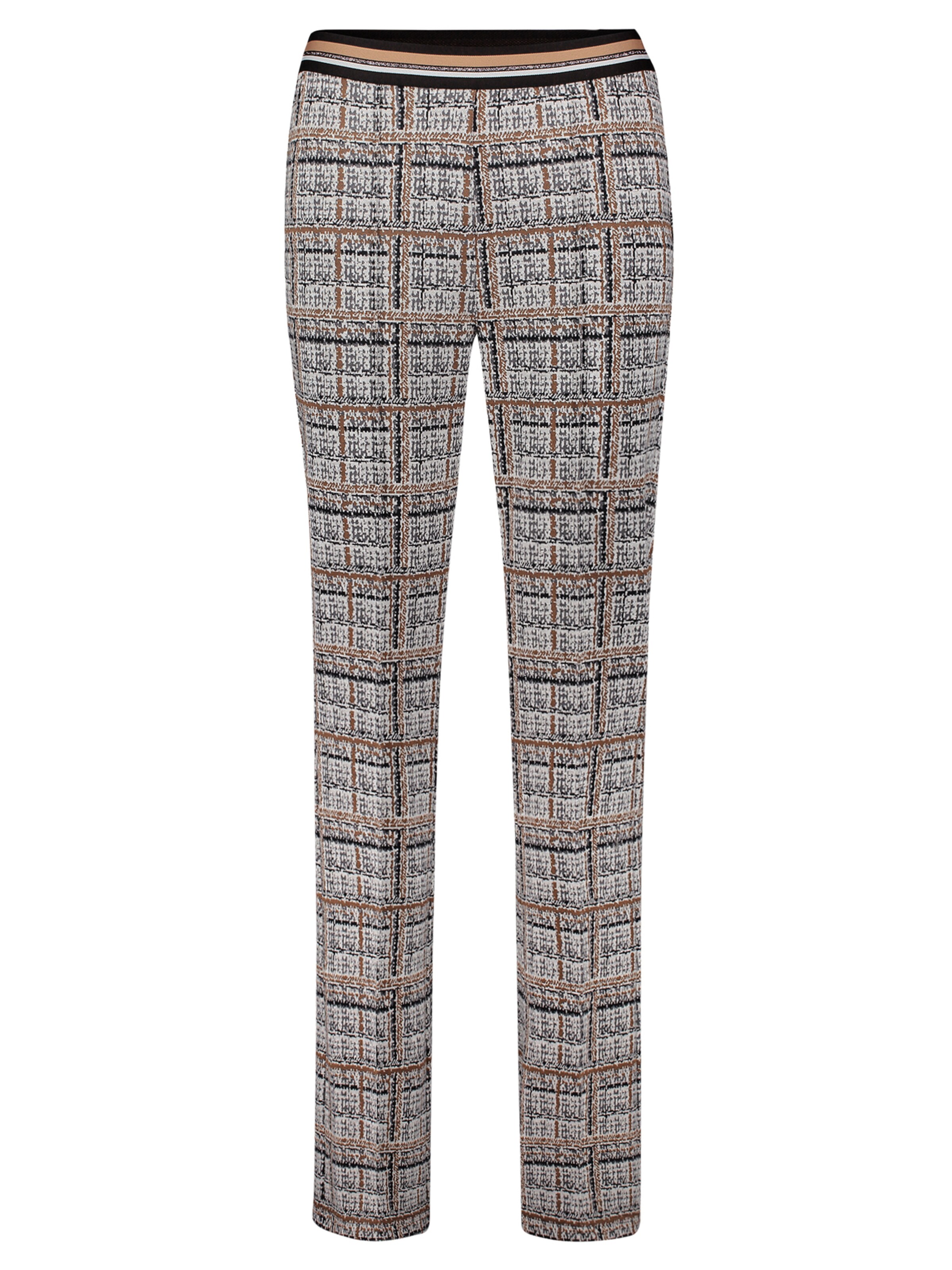 Betty Barclay Slimfit Karo-Hose Slim Fit in Grau: Vorderseite