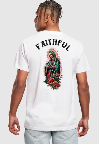 Maglietta 'Faithful' di Mister Tee in bianco