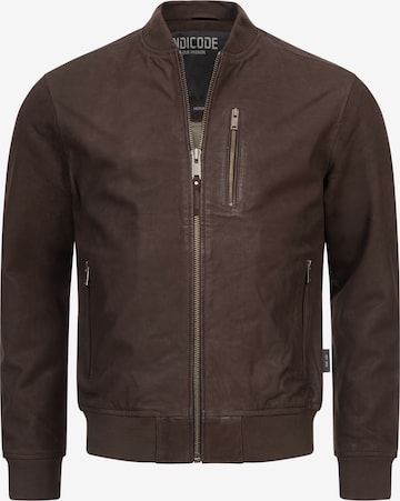 Veste mi-saison 'Captain' INDICODE JEANS en marron : devant