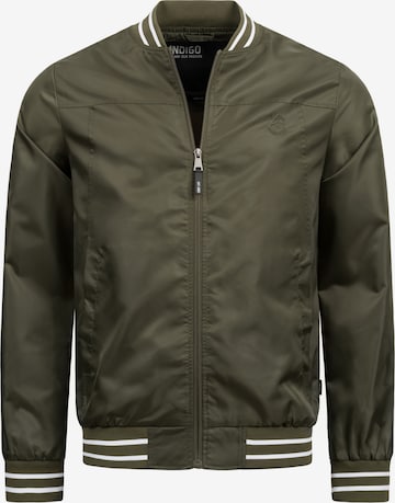 INDICODE JEANS Between-Season Jacket ' Manos ' in Green: front