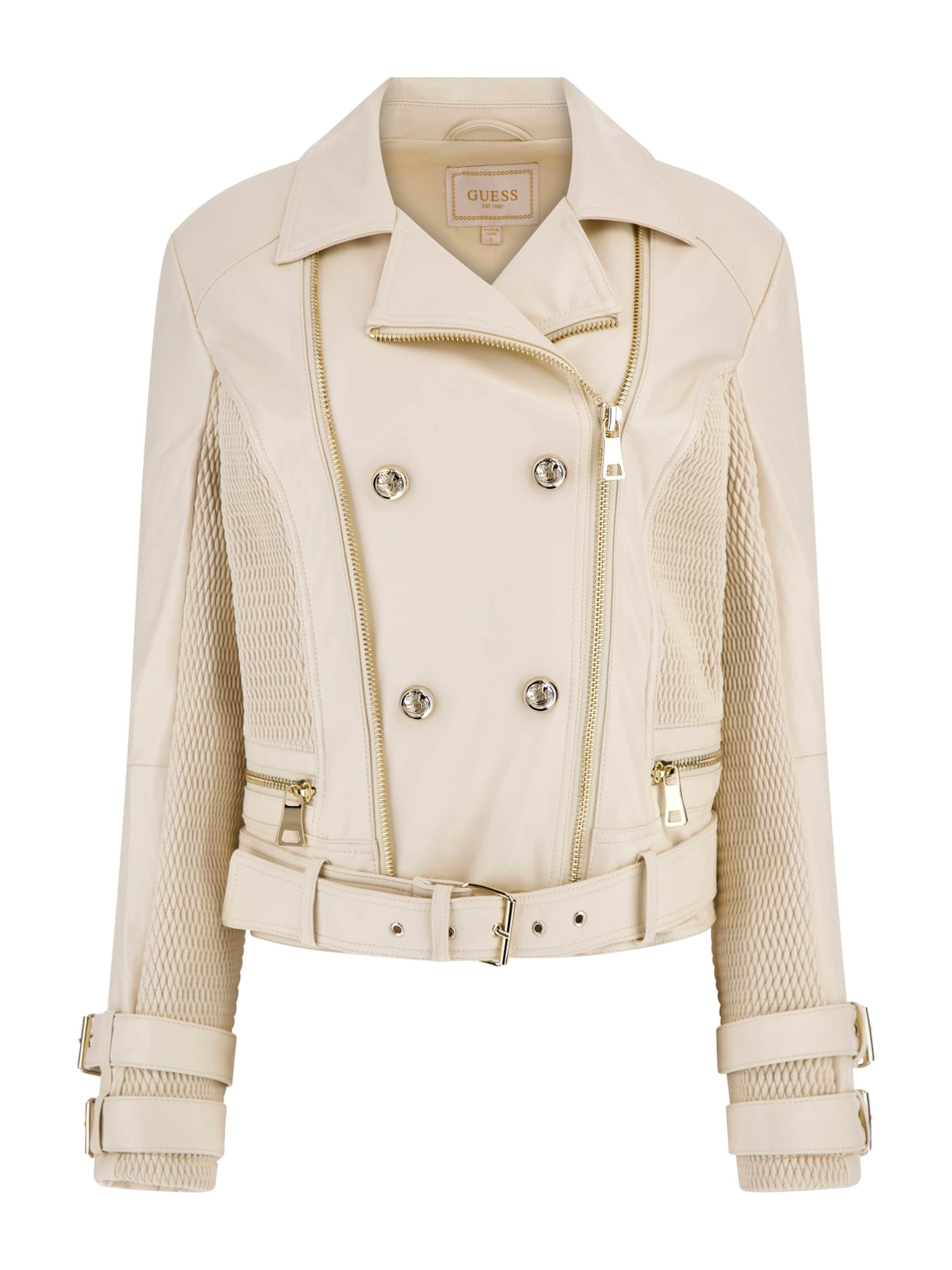 GUESS - Chaqueta de entretiempo 'MYLA' en blanco: frente