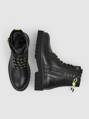 Pepe Jeans Lace-Up Boots in Black