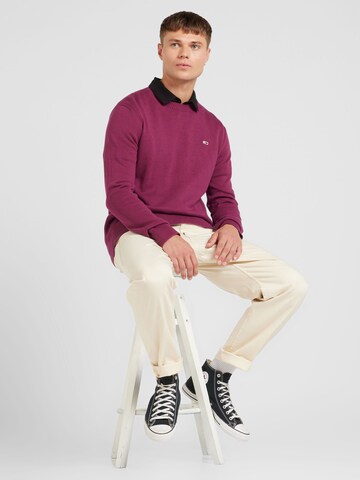 Tommy Jeans Свитер 'ESSENTIAL' в Лиловый
