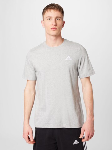 ADIDAS SPORTSWEARTehnička sportska majica 'Essentials' - siva boja: prednji dio