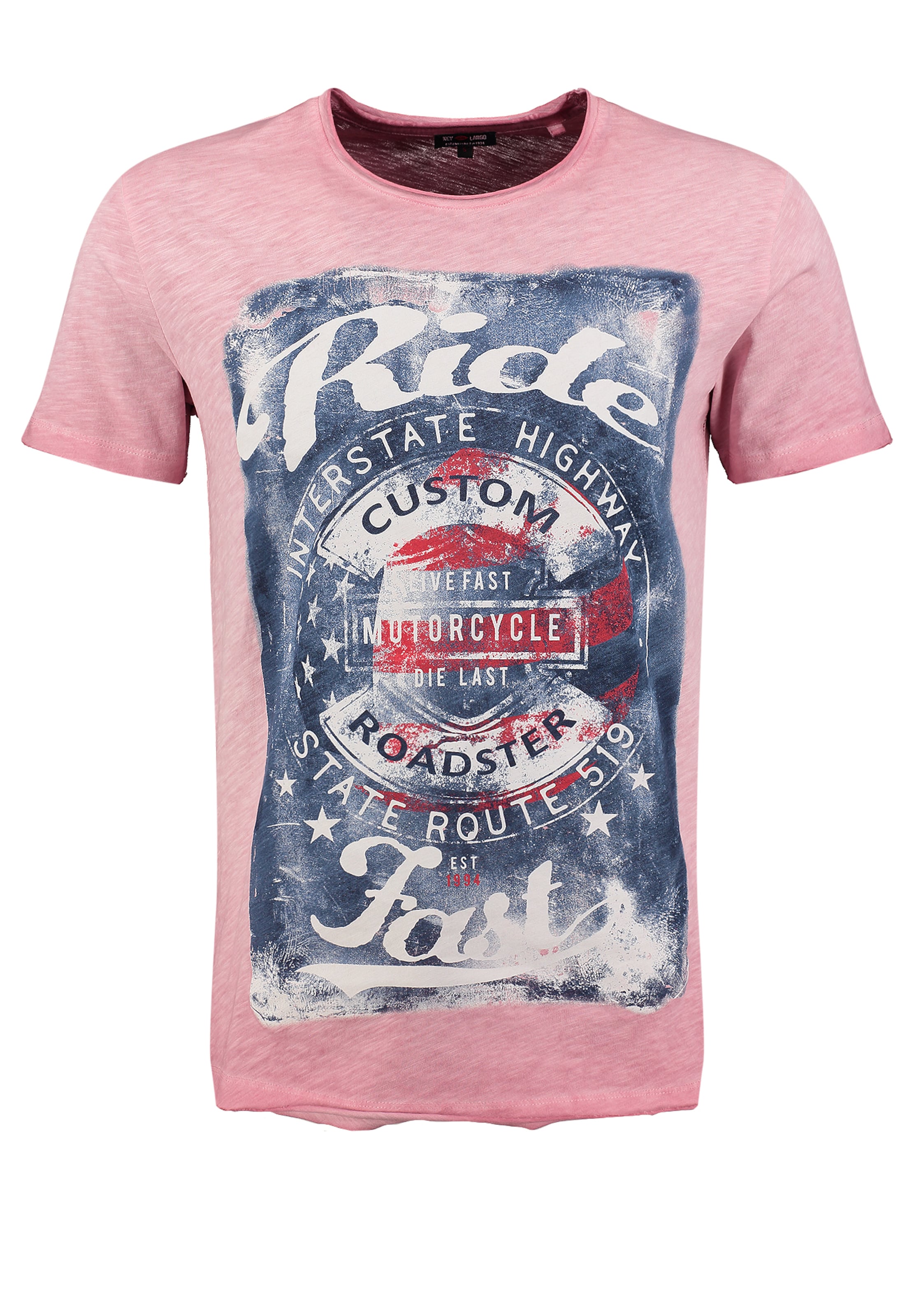 Key Largo Shirt 'Fast' in Pink: front