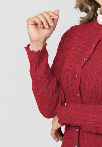 STOCKERPOINT Knit cardigan 'Jasmina' in Red