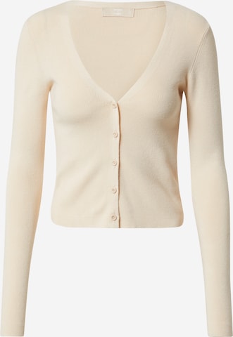 Cardigan 'Vicky' LENI KLUM x ABOUT YOU en blanc : devant