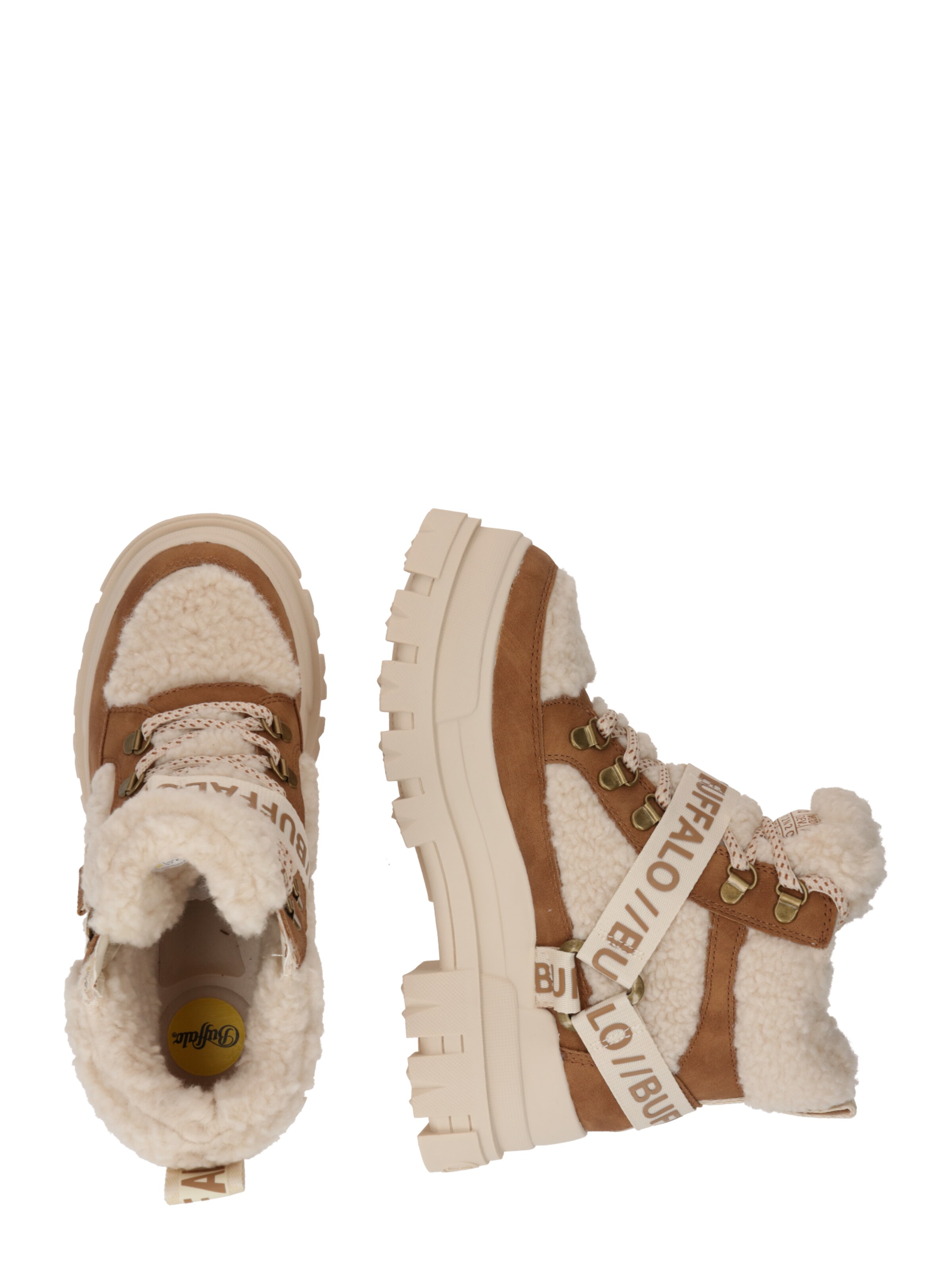 BUFFALO Boots 'Aspha' in Beige
