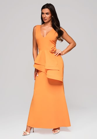 Ombre Evening dress in Orange: front