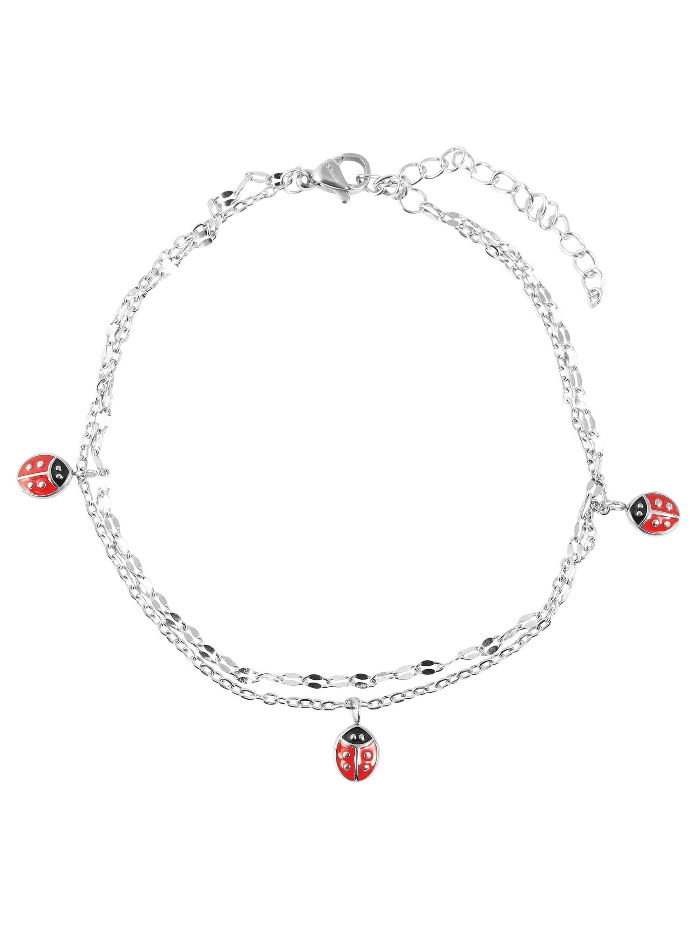 Akzent Foot Jewelry 'Coccinella, langlebig' in Silver