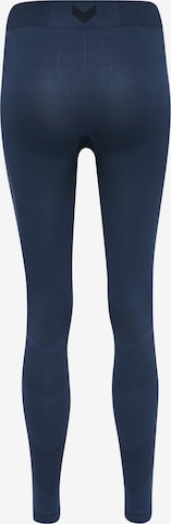 Hummel Skinny Workout Pants 'First' in Blue