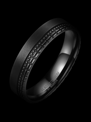 MARRYA Ring 'MARRYA Ehering BT-10 aus Black Titanium' in Grey