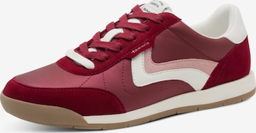 Baskets basses Tamaris en rouge : devant