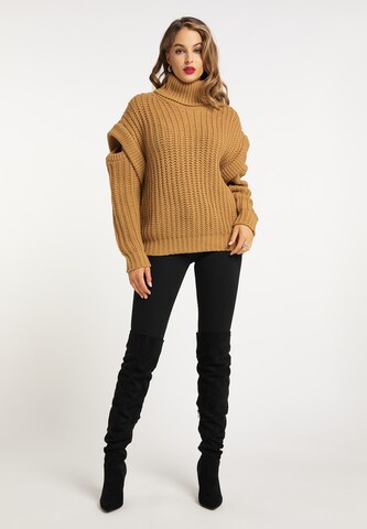 faina Pullover in Braun