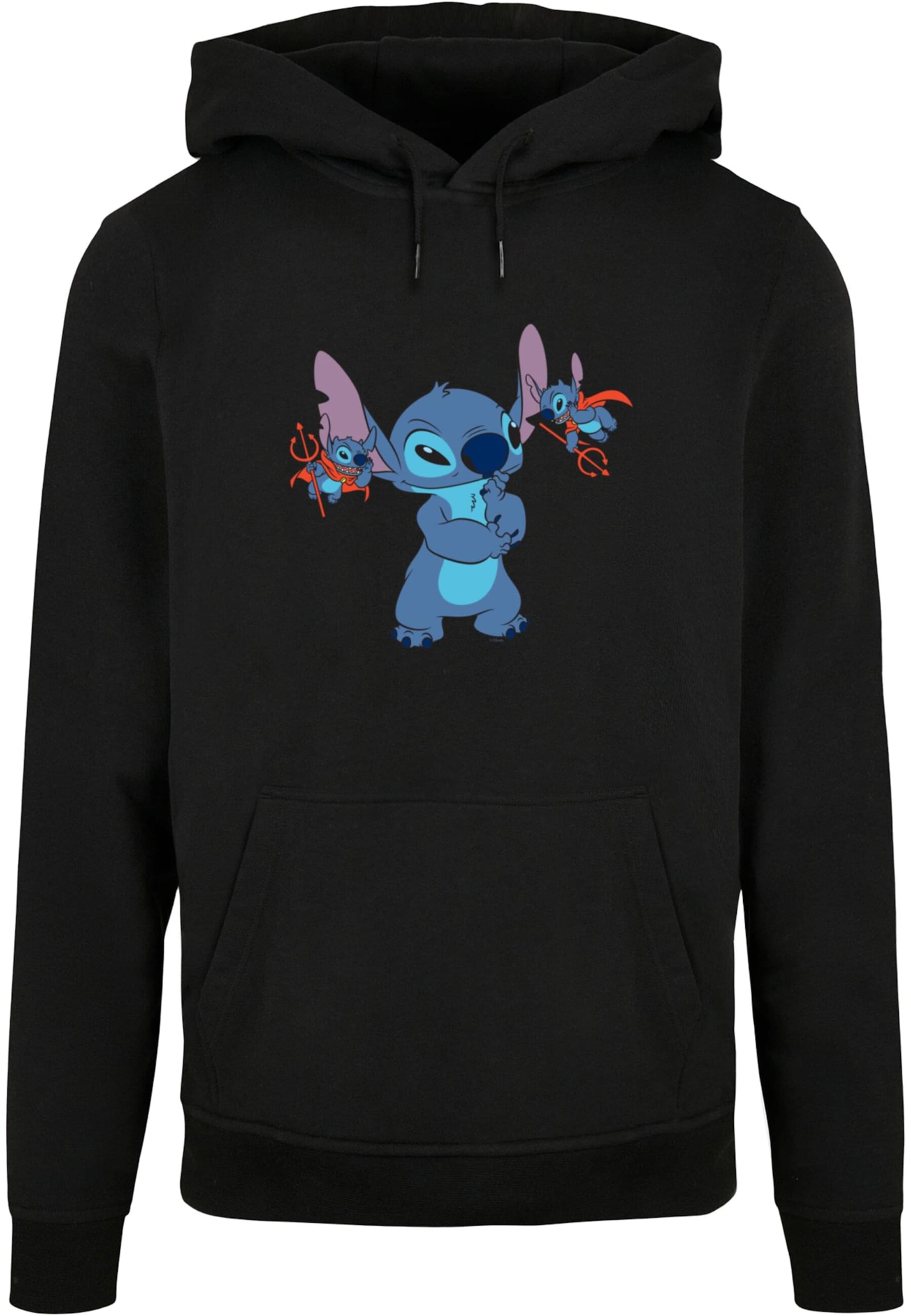 ABSOLUTE CULT Sweatshirt 'Lilo And Stitch - Little Devils' in Schwarz: Vorderseite