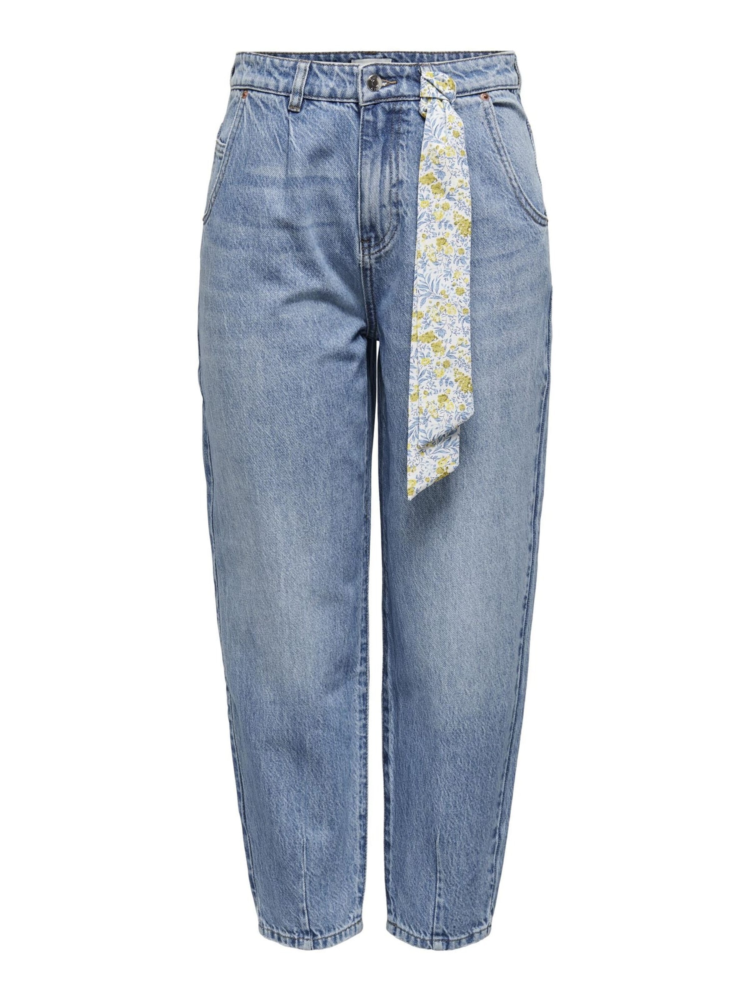 ONLY Baggy Broek in Blauw: voorkant