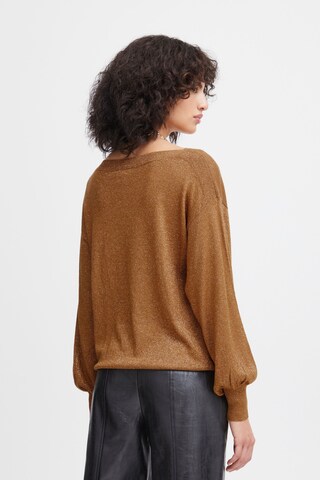 ICHI Pullover in Braun