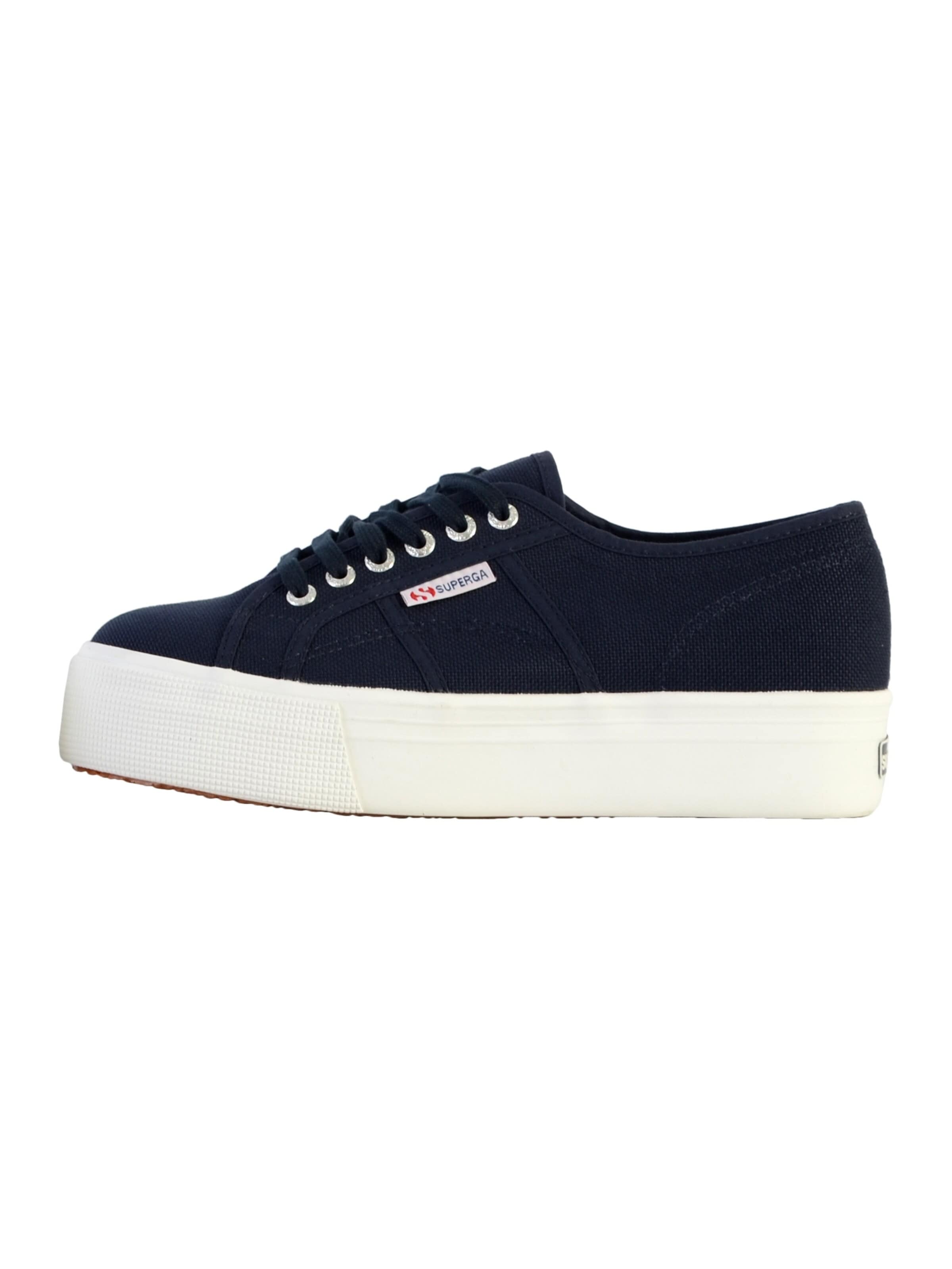 SUPERGA Buty sportowe sznurowane w kolorze niebieski: przód