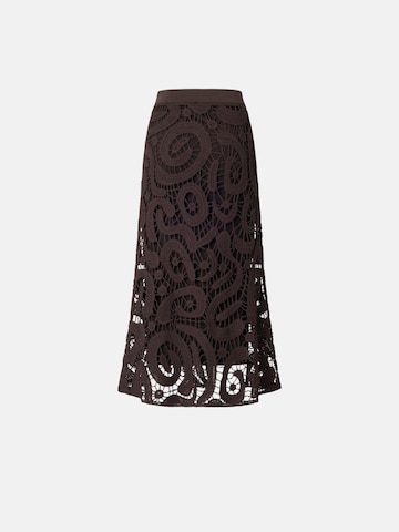 Jupe 'PINKO MAESTRALE GONNA CROCHET GEOMETRICO GONNA' PINKO en marron