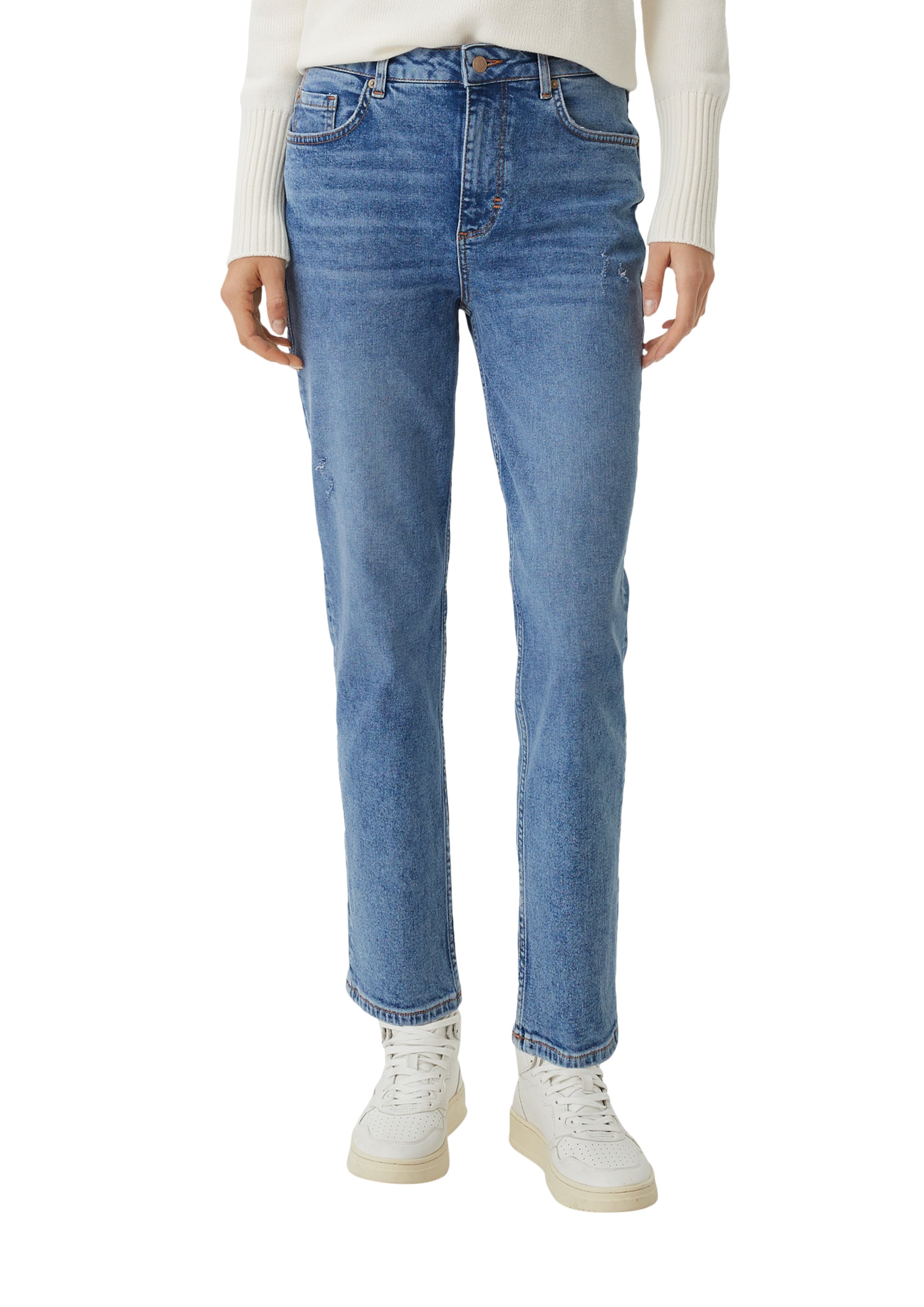 COMMA Slimfit Jeans-Hose in Blau