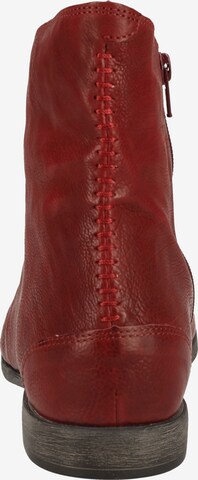 THINK! Lace-Up Ankle Boots in Red