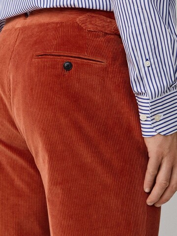 Coupe slim Pantalon chino 'Kensington' Hackett London en orange