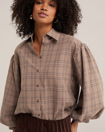 WE Fashion - Blusa en marrón