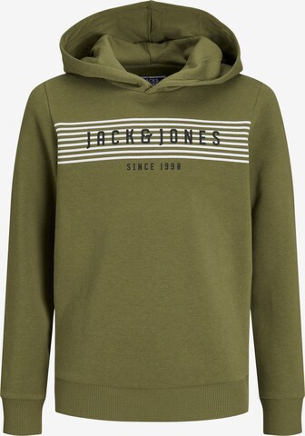Jack & Jones Junior Sweatshirt 'Planet' in Green: front